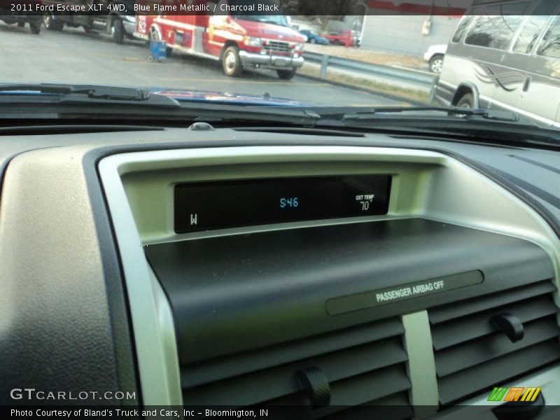 Blue Flame Metallic / Charcoal Black 2011 Ford Escape XLT 4WD