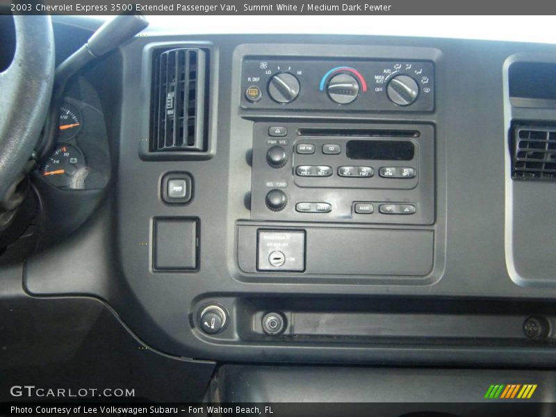 Summit White / Medium Dark Pewter 2003 Chevrolet Express 3500 Extended Passenger Van