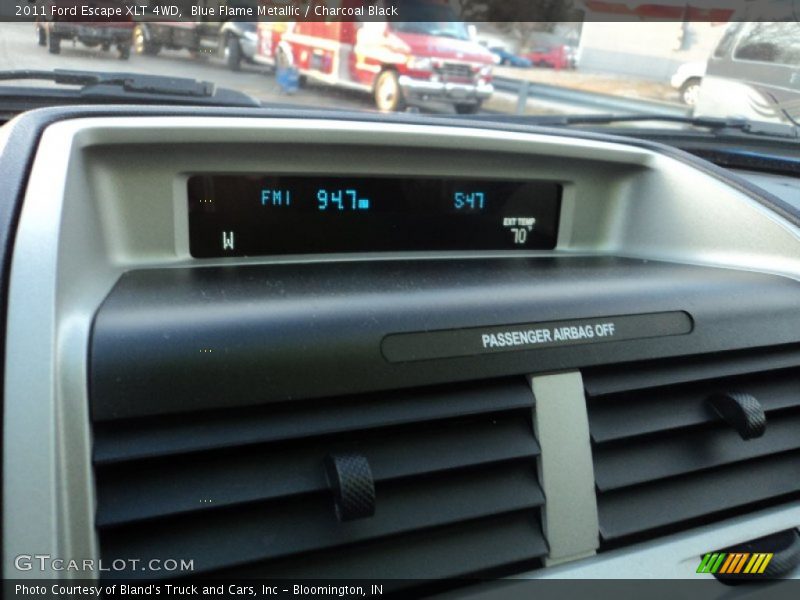 Blue Flame Metallic / Charcoal Black 2011 Ford Escape XLT 4WD