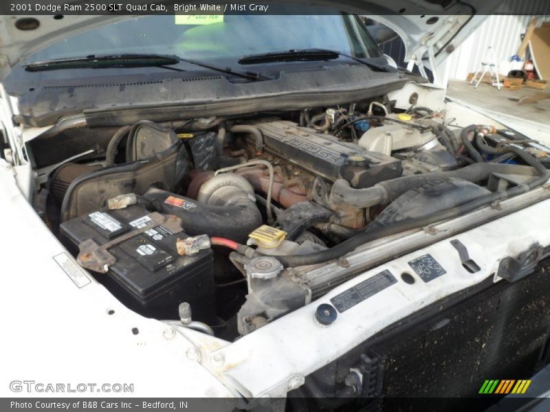  2001 Ram 2500 SLT Quad Cab Engine - 5.9 Liter OHV 24-Valve Cummins Turbo Diesel Inline 6 Cylinder