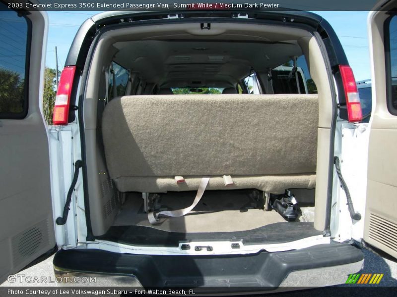 Summit White / Medium Dark Pewter 2003 Chevrolet Express 3500 Extended Passenger Van