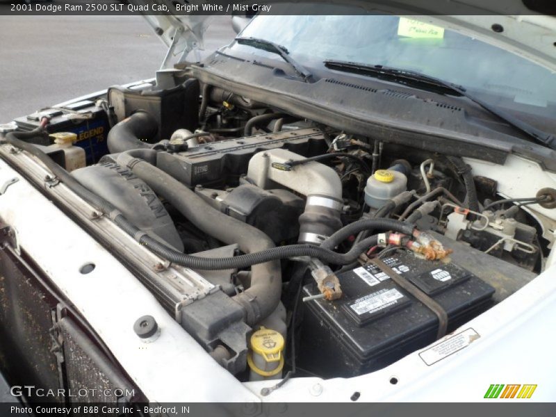 2001 Ram 2500 SLT Quad Cab Engine - 5.9 Liter OHV 24-Valve Cummins Turbo Diesel Inline 6 Cylinder