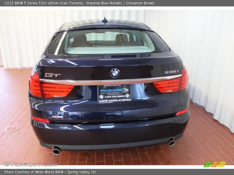 Imperial Blue Metallic / Cinnamon Brown 2013 BMW 5 Series 535i xDrive Gran Turismo