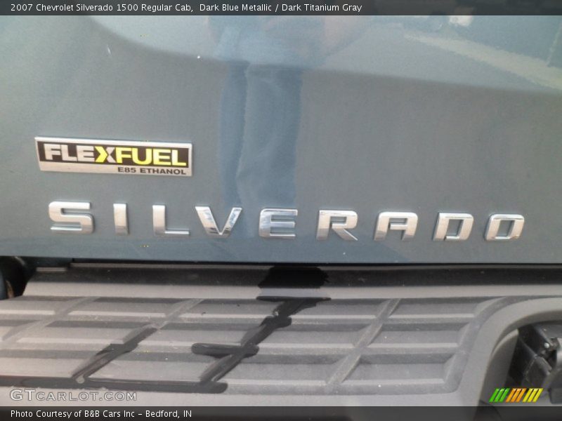 Dark Blue Metallic / Dark Titanium Gray 2007 Chevrolet Silverado 1500 Regular Cab