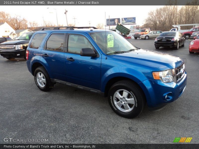 Blue Flame Metallic / Charcoal Black 2011 Ford Escape XLT 4WD