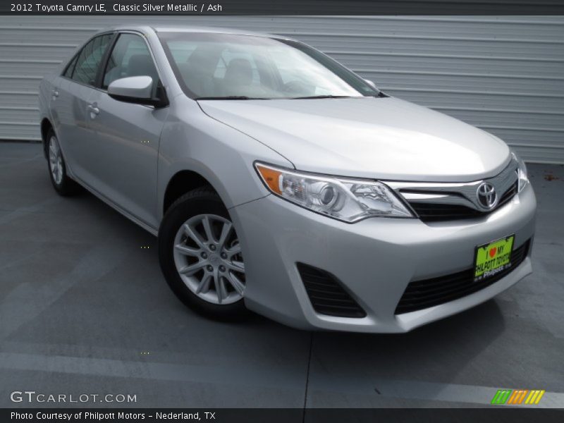 Classic Silver Metallic / Ash 2012 Toyota Camry LE