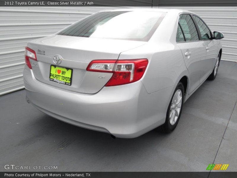 Classic Silver Metallic / Ash 2012 Toyota Camry LE