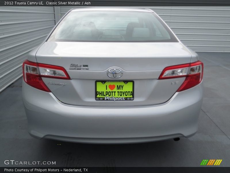 Classic Silver Metallic / Ash 2012 Toyota Camry LE