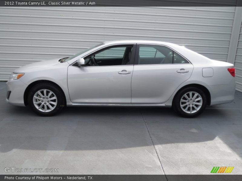 Classic Silver Metallic / Ash 2012 Toyota Camry LE