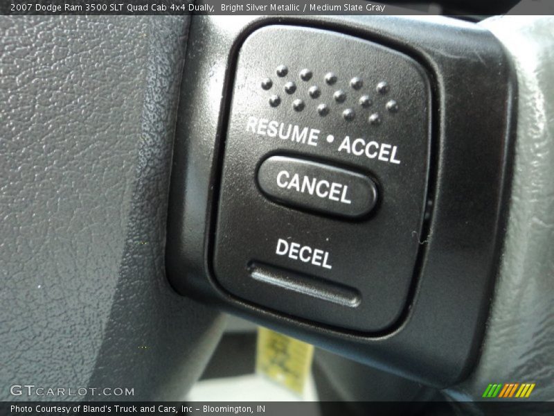Bright Silver Metallic / Medium Slate Gray 2007 Dodge Ram 3500 SLT Quad Cab 4x4 Dually