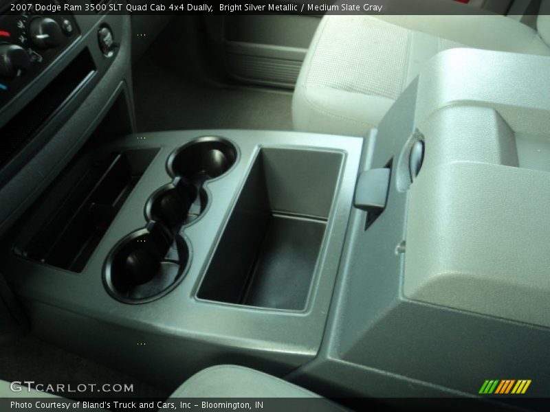 Bright Silver Metallic / Medium Slate Gray 2007 Dodge Ram 3500 SLT Quad Cab 4x4 Dually