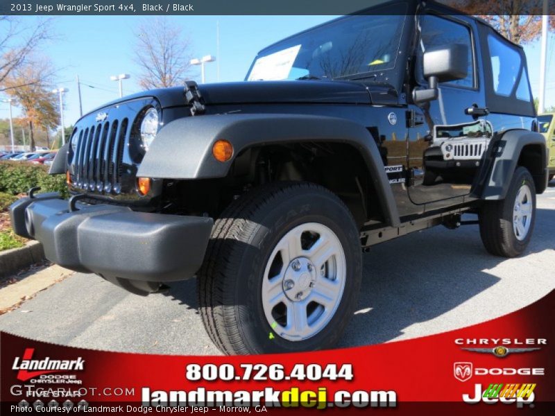 Black / Black 2013 Jeep Wrangler Sport 4x4