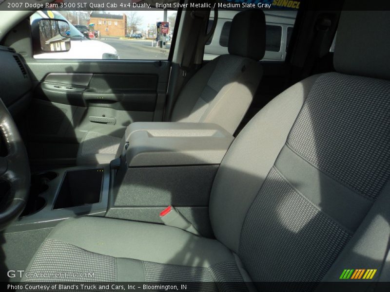 Bright Silver Metallic / Medium Slate Gray 2007 Dodge Ram 3500 SLT Quad Cab 4x4 Dually