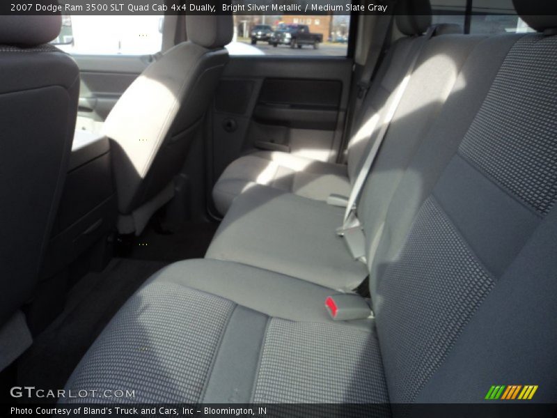Bright Silver Metallic / Medium Slate Gray 2007 Dodge Ram 3500 SLT Quad Cab 4x4 Dually