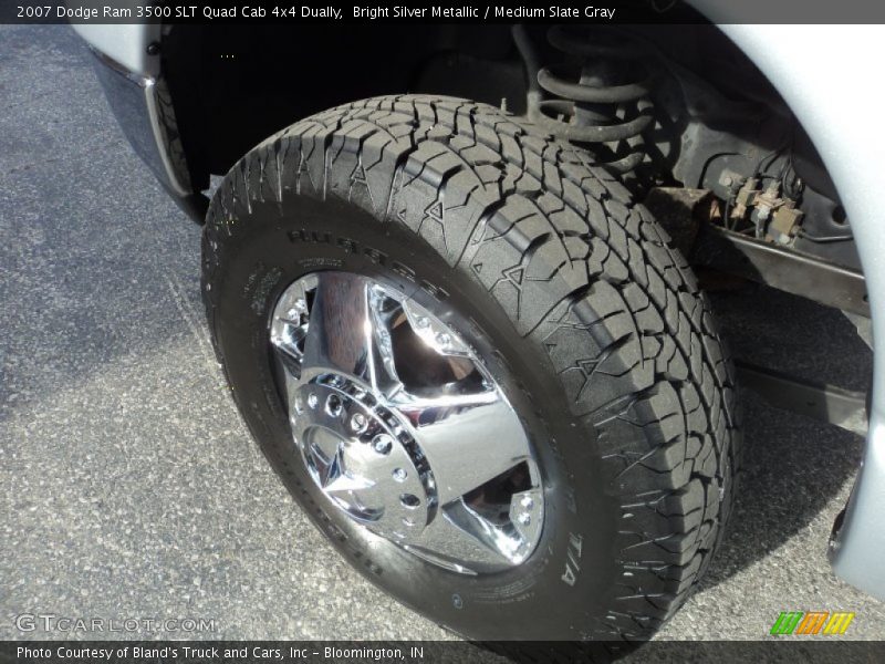Bright Silver Metallic / Medium Slate Gray 2007 Dodge Ram 3500 SLT Quad Cab 4x4 Dually