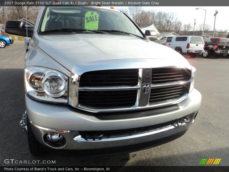 Bright Silver Metallic / Medium Slate Gray 2007 Dodge Ram 3500 SLT Quad Cab 4x4 Dually