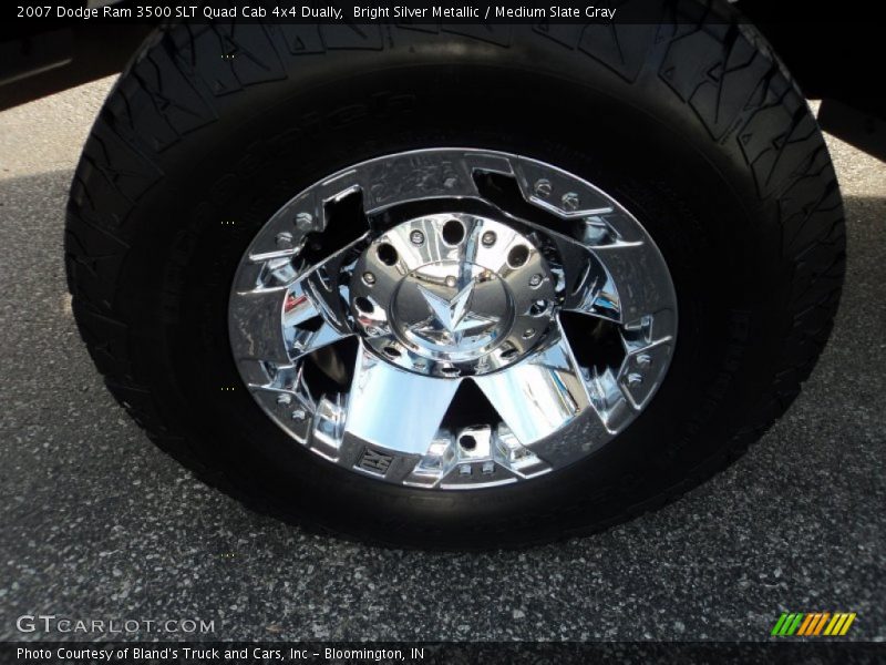 Bright Silver Metallic / Medium Slate Gray 2007 Dodge Ram 3500 SLT Quad Cab 4x4 Dually