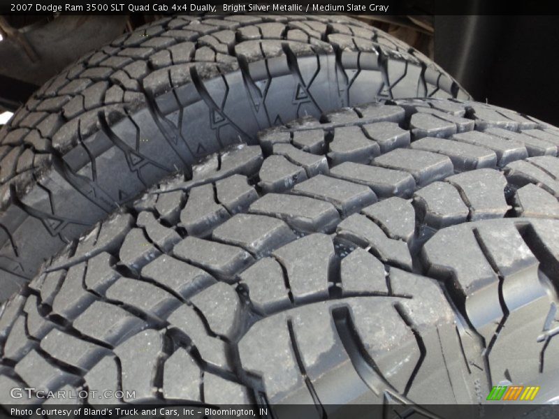 Bright Silver Metallic / Medium Slate Gray 2007 Dodge Ram 3500 SLT Quad Cab 4x4 Dually