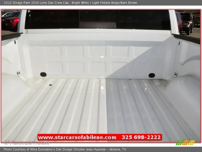 Bright White / Light Pebble Beige/Bark Brown 2012 Dodge Ram 1500 Lone Star Crew Cab