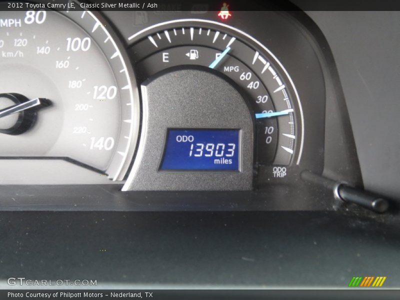 Classic Silver Metallic / Ash 2012 Toyota Camry LE