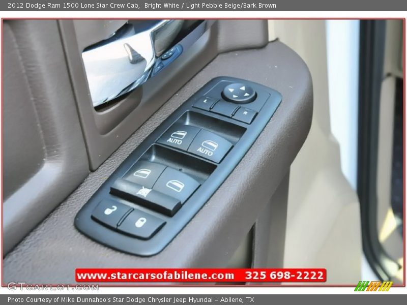 Bright White / Light Pebble Beige/Bark Brown 2012 Dodge Ram 1500 Lone Star Crew Cab