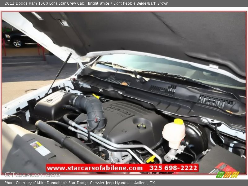 Bright White / Light Pebble Beige/Bark Brown 2012 Dodge Ram 1500 Lone Star Crew Cab