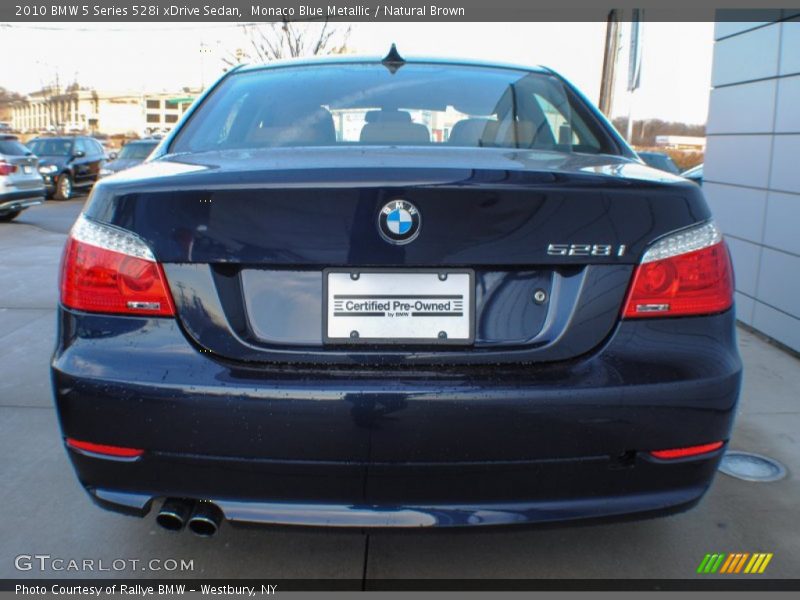 Monaco Blue Metallic / Natural Brown 2010 BMW 5 Series 528i xDrive Sedan