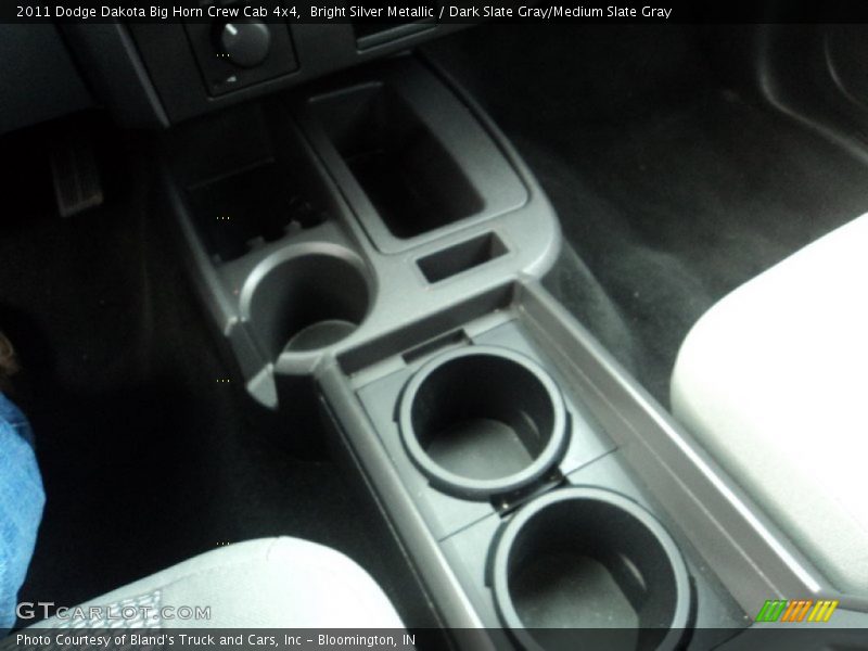 Bright Silver Metallic / Dark Slate Gray/Medium Slate Gray 2011 Dodge Dakota Big Horn Crew Cab 4x4