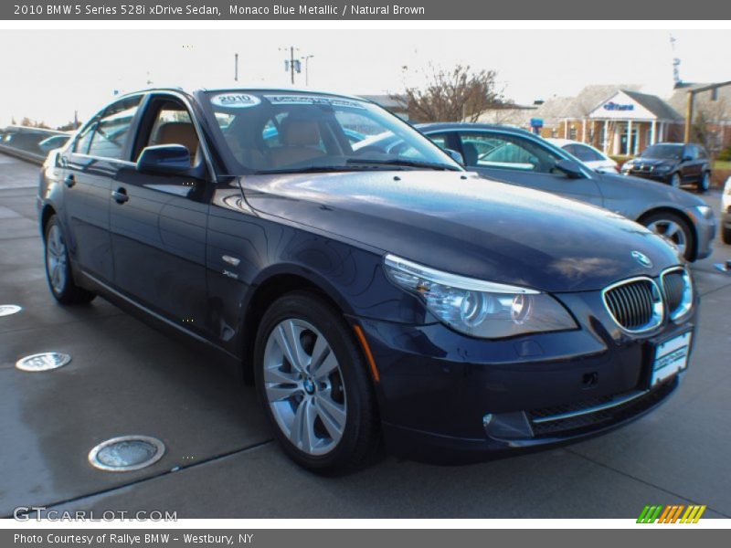 Monaco Blue Metallic / Natural Brown 2010 BMW 5 Series 528i xDrive Sedan