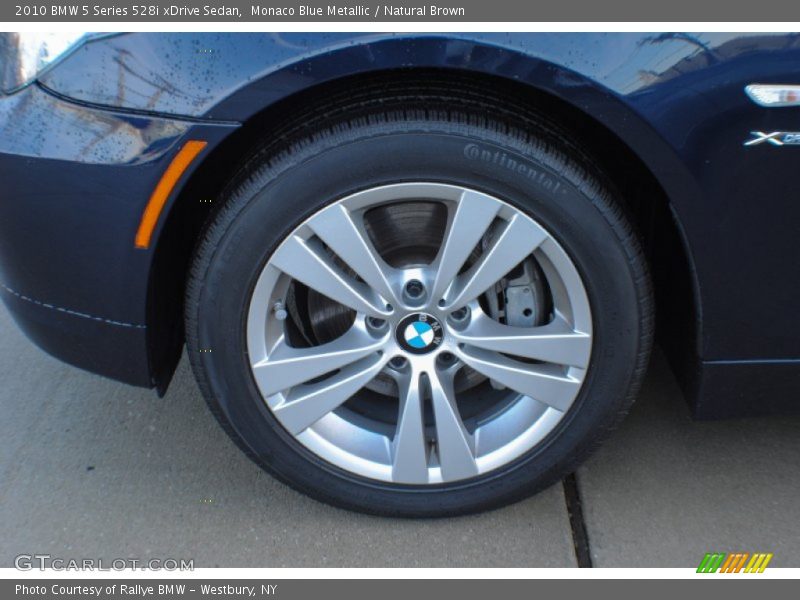 Monaco Blue Metallic / Natural Brown 2010 BMW 5 Series 528i xDrive Sedan
