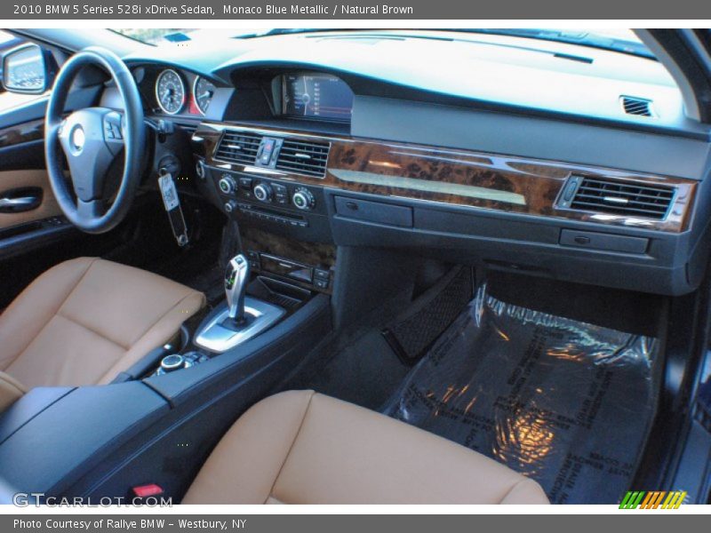 Monaco Blue Metallic / Natural Brown 2010 BMW 5 Series 528i xDrive Sedan