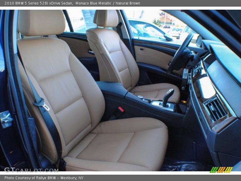 Monaco Blue Metallic / Natural Brown 2010 BMW 5 Series 528i xDrive Sedan
