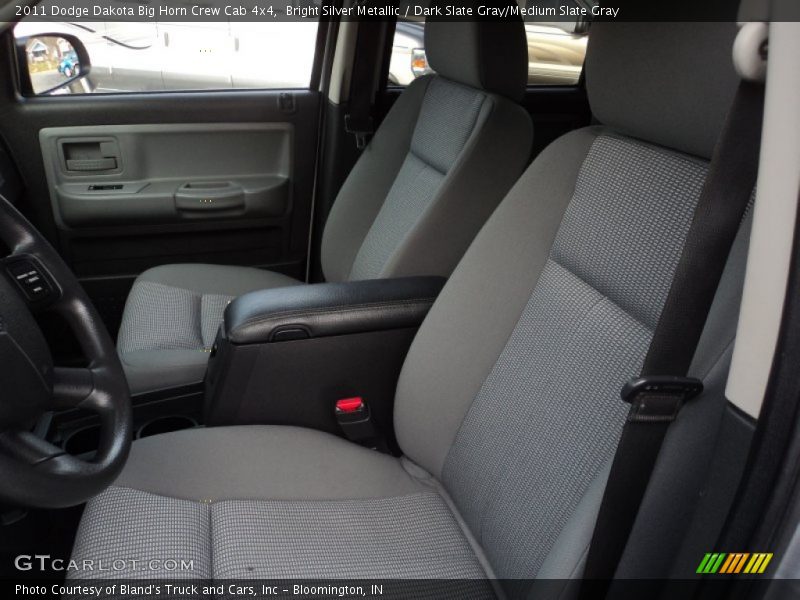 Bright Silver Metallic / Dark Slate Gray/Medium Slate Gray 2011 Dodge Dakota Big Horn Crew Cab 4x4