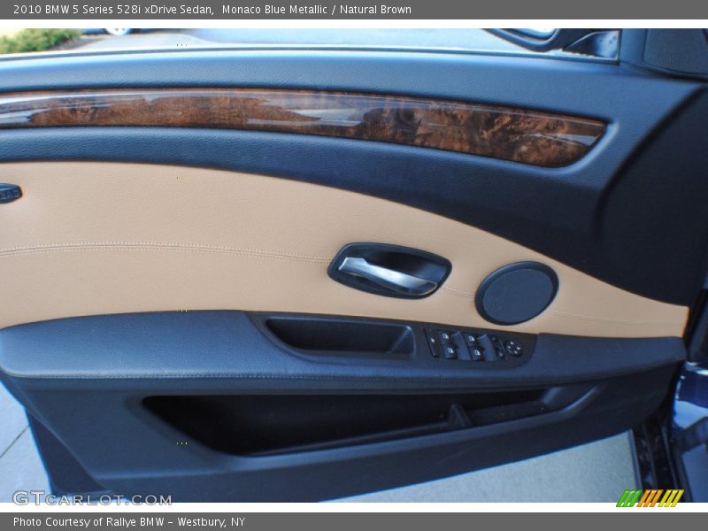 Monaco Blue Metallic / Natural Brown 2010 BMW 5 Series 528i xDrive Sedan