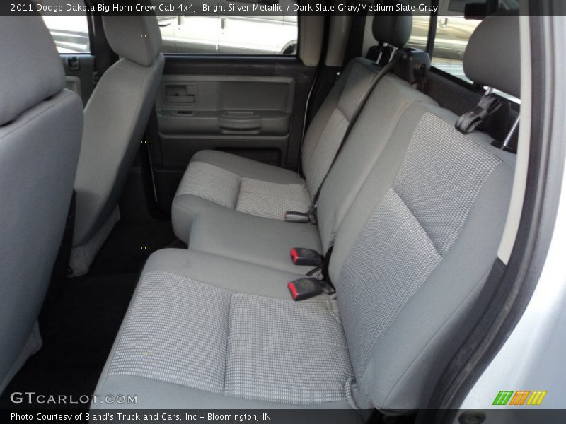 Bright Silver Metallic / Dark Slate Gray/Medium Slate Gray 2011 Dodge Dakota Big Horn Crew Cab 4x4