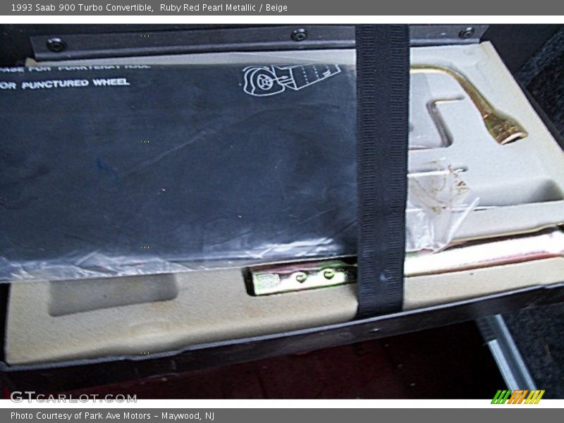 Ruby Red Pearl Metallic / Beige 1993 Saab 900 Turbo Convertible