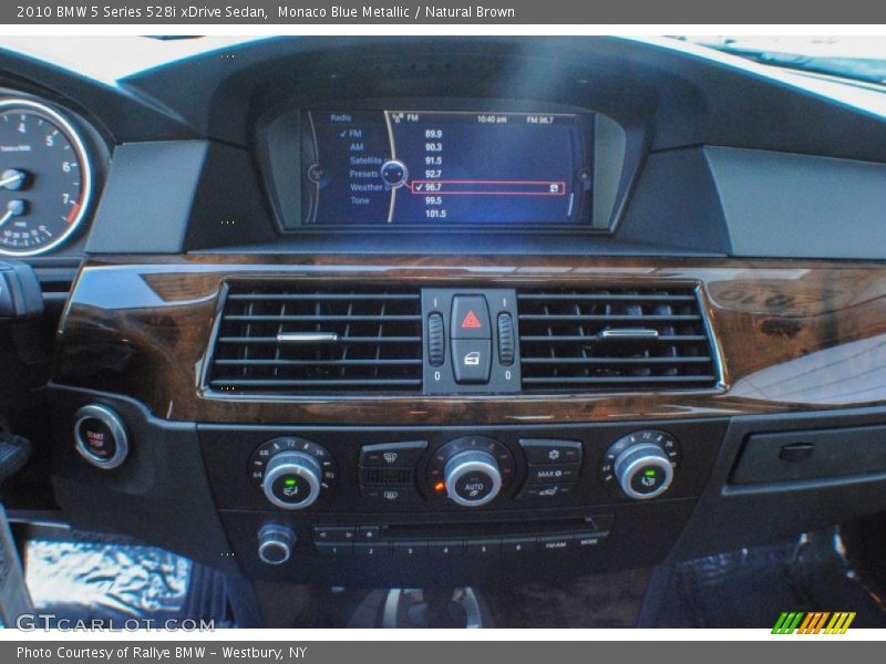 Monaco Blue Metallic / Natural Brown 2010 BMW 5 Series 528i xDrive Sedan