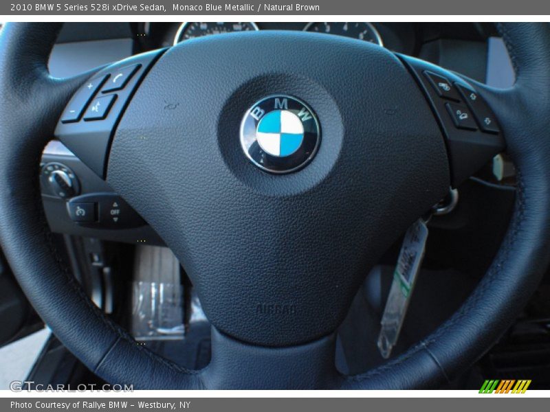 Monaco Blue Metallic / Natural Brown 2010 BMW 5 Series 528i xDrive Sedan