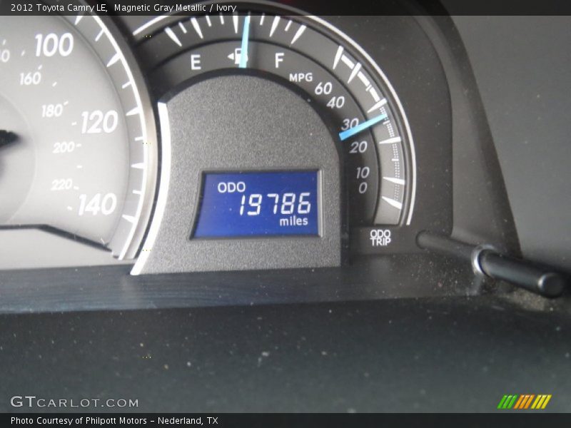 Magnetic Gray Metallic / Ivory 2012 Toyota Camry LE