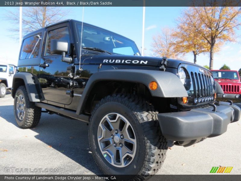 Black / Black/Dark Saddle 2013 Jeep Wrangler Rubicon 4x4