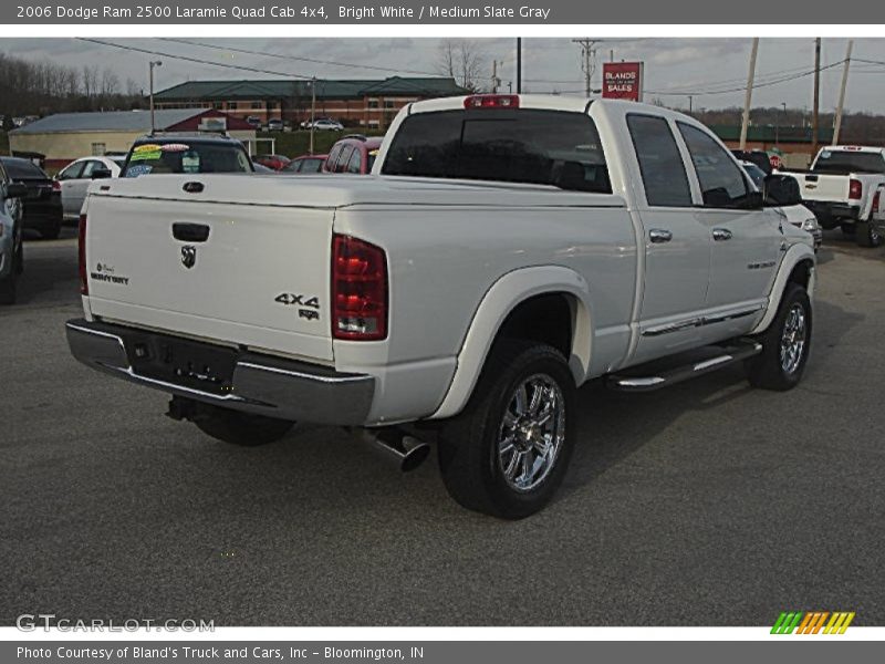 Bright White / Medium Slate Gray 2006 Dodge Ram 2500 Laramie Quad Cab 4x4