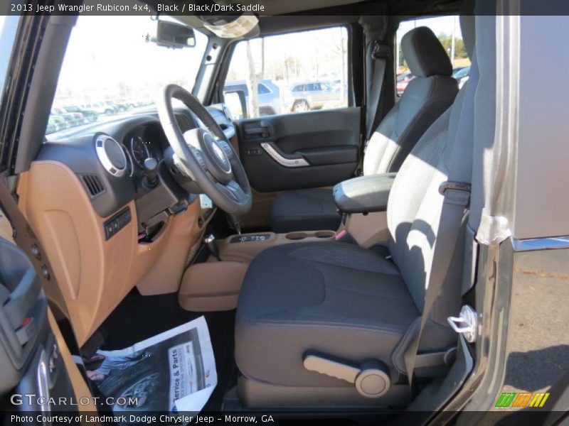 Black / Black/Dark Saddle 2013 Jeep Wrangler Rubicon 4x4