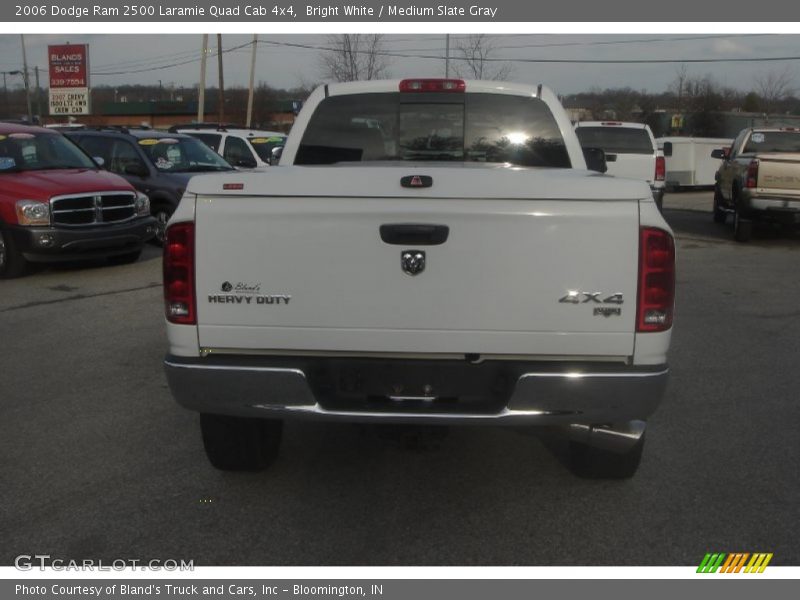Bright White / Medium Slate Gray 2006 Dodge Ram 2500 Laramie Quad Cab 4x4