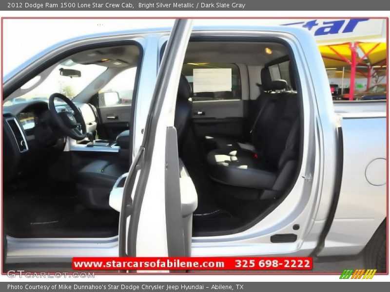 Bright Silver Metallic / Dark Slate Gray 2012 Dodge Ram 1500 Lone Star Crew Cab