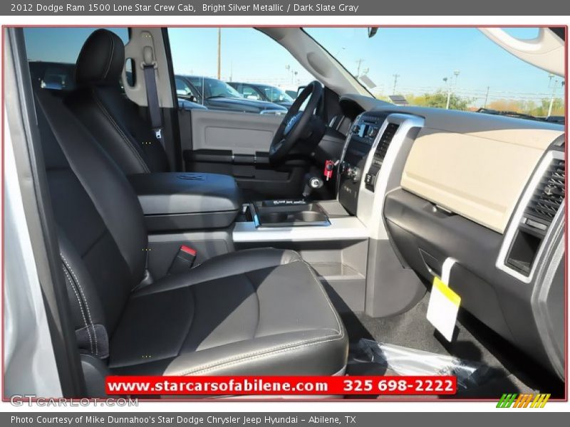 Bright Silver Metallic / Dark Slate Gray 2012 Dodge Ram 1500 Lone Star Crew Cab