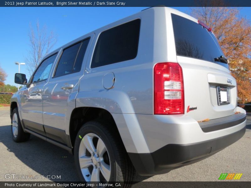 Bright Silver Metallic / Dark Slate Gray 2013 Jeep Patriot Latitude