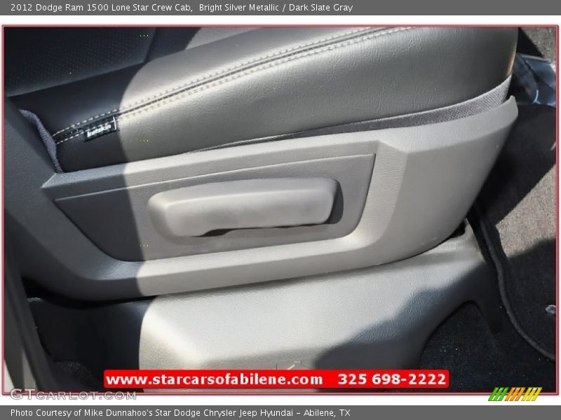 Bright Silver Metallic / Dark Slate Gray 2012 Dodge Ram 1500 Lone Star Crew Cab