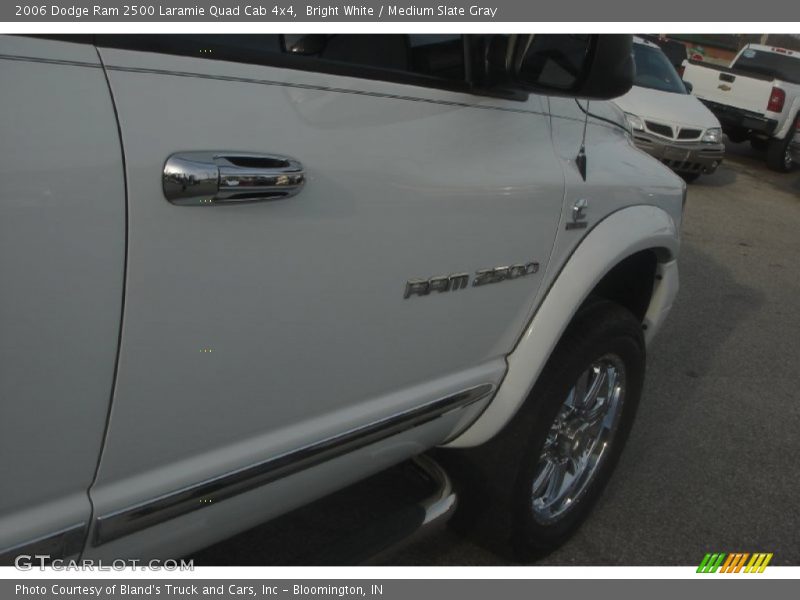 Bright White / Medium Slate Gray 2006 Dodge Ram 2500 Laramie Quad Cab 4x4