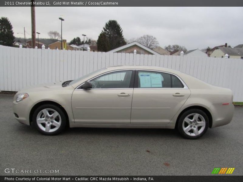 Gold Mist Metallic / Cocoa/Cashmere 2011 Chevrolet Malibu LS