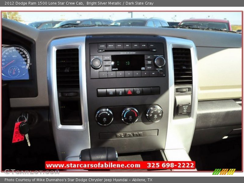 Bright Silver Metallic / Dark Slate Gray 2012 Dodge Ram 1500 Lone Star Crew Cab